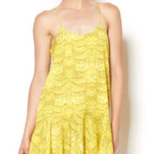 Tibi Ibis Print Ruffle Dress Size 6